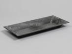 Onderbord Loodlook 28-12*3 cm. rechthoek Basic Grey Plate, Ophalen of Verzenden, Nieuw