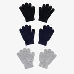 3 paar touchscreen handschoenen zwart blauw grijs, Verzenden, Nieuw