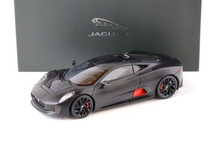 Almost Real 1:18 - Modelauto - Jaguar C-X75 - Satin black, Hobby en Vrije tijd, Modelauto's | 1:5 tot 1:12