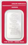 100 gram - Zilver .999 - Argor, Heraeus, -NO RESERVE PRICE -