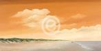 Kunstdruk Hans Paus - Along the Sea II 100x50cm, Verzenden, Nieuw