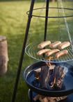 Driepoot vuurschaal met barbecue zwart | Vuurkorf