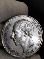 Spanje. 5 Pesetas 1885-88-91 (Zonder Minimumprijs)