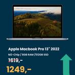 Macbook Pro 2022 M2 met 3 jaar garantie, Qwerty, Ophalen of Verzenden, MacBook Pro, Zo goed als nieuw