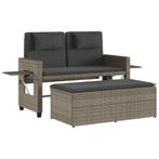 Poly Rattan Tuinbank - Tweedekansje voor de Zomer!, Ophalen of Verzenden, Nieuw, Rotan