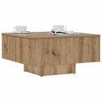 vidaXL Salontafel 60x60x31,5 cm bewerkt hout artisanaal, Huis en Inrichting, Tafels | Salontafels, Verzenden, Nieuw, Overige houtsoorten