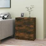 vidaXL Dressoir 60x30x70 cm bewerkt hout gerookt, Huis en Inrichting, Kasten | Dressoirs, Verzenden, Nieuw, 50 tot 100 cm, 25 tot 50 cm