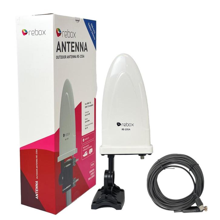 Rebox RE-23SA DVB-T2 buitenantenne haaievin, Telecommunicatie, Antennes en Masten, Nieuw, Ophalen of Verzenden