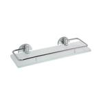 Glazen Planchet Sapho X-Round 30x5.5 cm met Rails Chroom, Ophalen of Verzenden, Nieuw