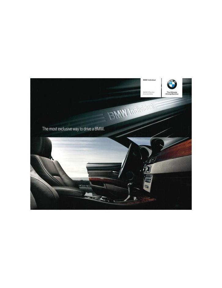 2007 BMW 3 SERIE INDIVIDUAL BROCHURE ENGELS, Boeken, Auto's | Folders en Tijdschriften, BMW