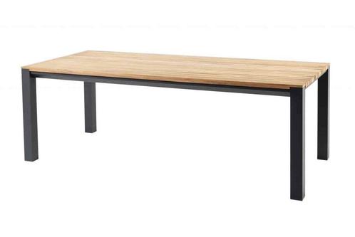 Taste by 4 Seasons Ridge tafel met teak blad 220 x 95 cm |, Tuin en Terras, Tuinsets en Loungesets, Ophalen of Verzenden