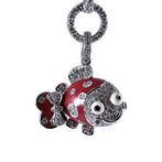 Aaron Basha - Hanger - Red Clown Fish Diamond Charm - 18, Sieraden, Tassen en Uiterlijk, Antieke sieraden
