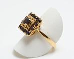 Ring - 18 karaat Geel goud Granaat - Ring met granaat, Sieraden, Tassen en Uiterlijk, Ringen, Nieuw