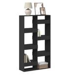 Zwarte Boekenplank – Stijlvol Opbergrek met 8 Planken, Huis en Inrichting, Kasten | Boekenkasten, Verzenden, Nieuw