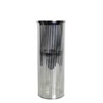 *windlicht cilinder zilver streep medium 30cm*, Verzenden, Nieuw