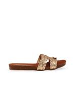 Cypres slippers dames 40 goud/zilver, Kleding | Dames, Schoenen, Cypres, Verzenden, Nieuw