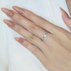 Ring - 18 karaat Witgoud - 0.32ct. tw. Diamant (Natuurlijk), Sieraden, Tassen en Uiterlijk, Ringen, Nieuw