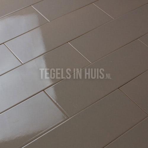 Wandtegel 10thirty 10x30 cm mokka glans wandtegel, Doe-het-zelf en Verbouw, Tegels, Wandtegels, Nieuw, 10 m² of meer, Keramiek