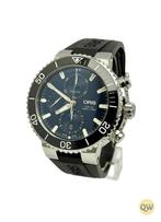 Oris Aquis Chronograph, Sieraden, Tassen en Uiterlijk, Horloges | Heren, Ophalen of Verzenden, Gebruikt, Polshorloge
