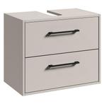 Wastafel Onderkast Florence 60 x 35 x 47 cm - Cashmere, Huis en Inrichting, Verzenden, Nieuw, Wastafelkast