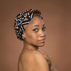 Afrikaanse hoofddoek Bruin Beige Bogolan - headwrap, Ophalen of Verzenden, Nieuw