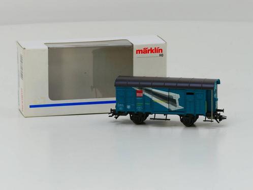 Schaal H0 Märklin 46052 Gesloten goederenwagen met remmer.., Hobby en Vrije tijd, Modeltreinen | H0, Overige typen, Gebruikt, Märklin