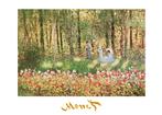 Kunstdruk Claude Monet - La famille dartiste 70x50cm, Nieuw, Verzenden