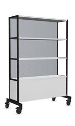 Worklab verrijdbare roomdivider | 179x59x120cm, Verzenden, Nieuw in verpakking