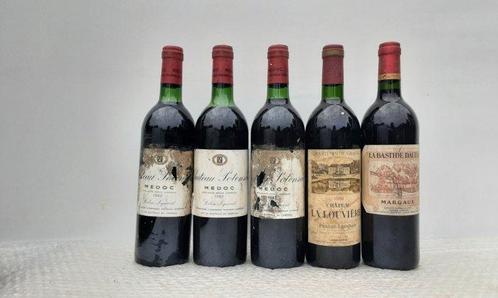 1982 x 3 Château Potensac, 1986 Château La Louviere & 1995, Verzamelen, Wijnen