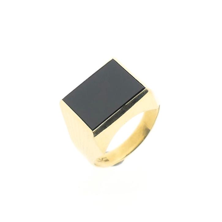 Gouden zegelring met onyx | Heren (herenring, gouden ring), Sieraden, Tassen en Uiterlijk, Ringen, Heer, Met edelsteen, Overige kleuren