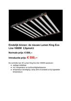 Kweeklamp Ledlamp Lumen King Eco Line 1000W, 720W en 400W, Tuin en Terras, Ophalen, Nieuw, Kweeklamp