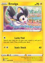 Emolga 054/195 Silver Tempest, Hobby en Vrije tijd, Verzamelkaartspellen | Pokémon, Losse kaart, Nieuw, Foil, Ophalen of Verzenden
