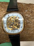 Vintage Heno skeleton horloge | Zwitsers Amida 715S uurwerk, Ophalen of Verzenden, Zo goed als nieuw, Polshorloge, Overige merken