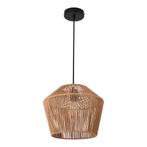 lux.pro Hanglamp Sela 158x33 cm zwart en beige E27, Verzenden, Nieuw