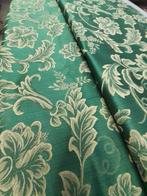 Meubelstof - 2.7 cm - 2.8 cm - Barokke groene en gouden stof