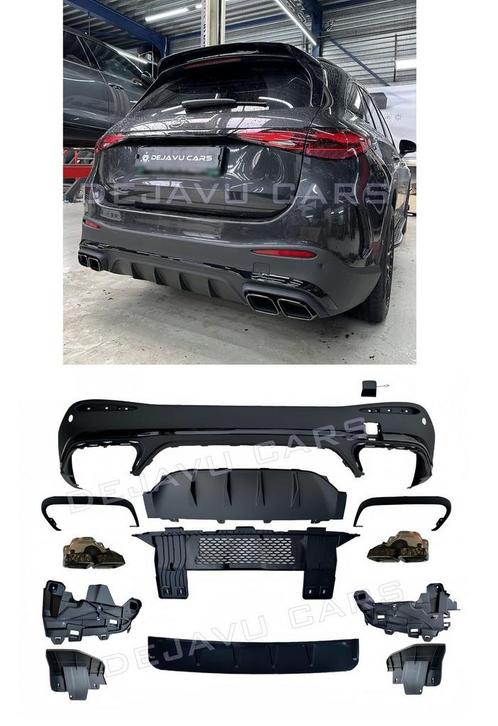 GLC63 AMG Look Diffuser voor Mercedes Benz GLC X254 SUV, Auto diversen, Tuning en Styling, Ophalen of Verzenden