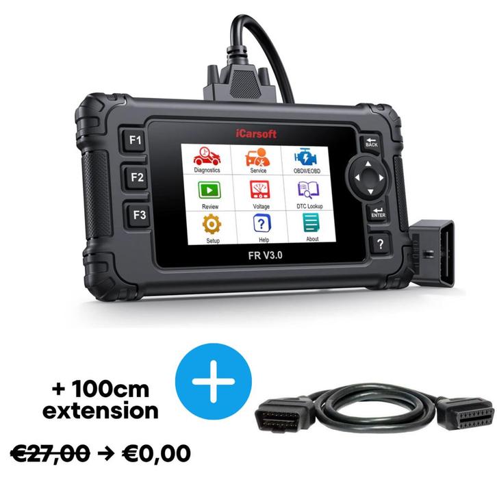 iCarsoft OP V3.0 Opel met gratis 1 meter verlengkabel, Auto diversen, Autogereedschap, Verzenden