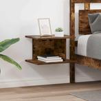 vidaXL Nachtkastje 2 pcs Gerookt eiken 40 x 30 x 25 cm, Minder dan 45 cm, Verzenden, Nieuw, Minder dan 55 cm