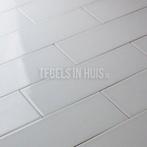 Wandtegel 10x30 cm vt thee groen glans wandtegel, Nieuw, Ophalen of Verzenden, 10 m² of meer, Wandtegels