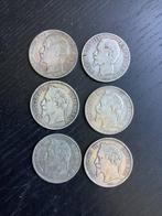Frankrijk. Napoléon III. 5 Francs 1852-1870 (6 munten), Postzegels en Munten