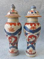 Fles (2) - Porselein - Paar bedekte flessen, Antiek en Kunst