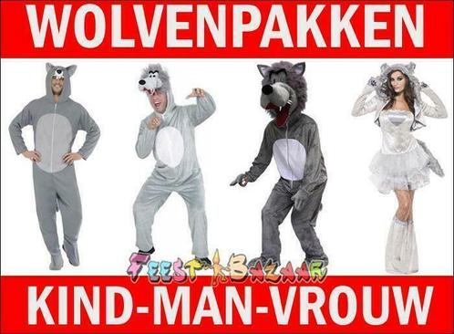 Wolvenpak nodig? Ruim aanbod goedkope wolvenpakken!, Kleding | Heren, Carnavalskleding en Feestkleding, Kleding, Nieuw, Carnaval