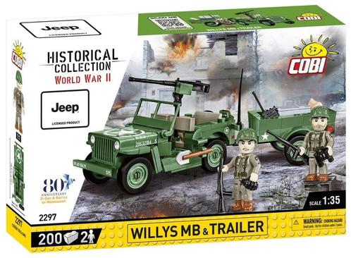 COBI 2297 WILLYS MB & Trailer (Leger bouwsets), Kinderen en Baby's, Speelgoed | Bouwstenen, Nieuw, Verzenden