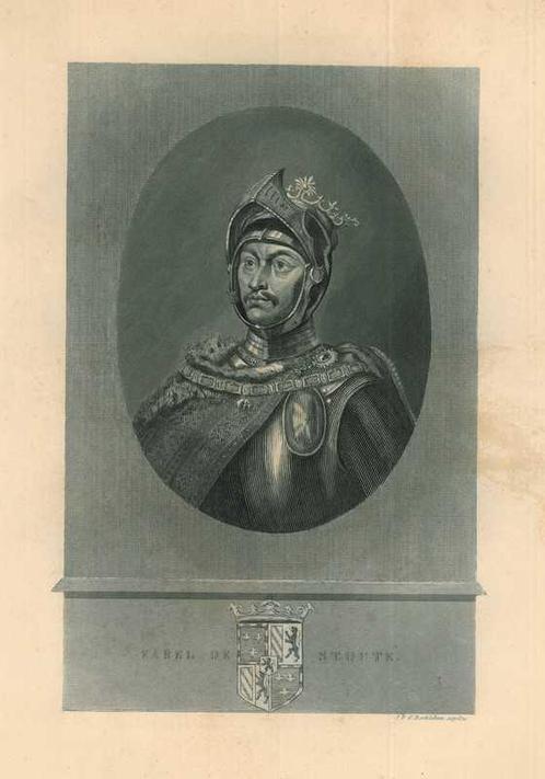 Portrait of Charles the Bold, Duke of Burgundy, Antiek en Kunst, Kunst | Etsen en Gravures