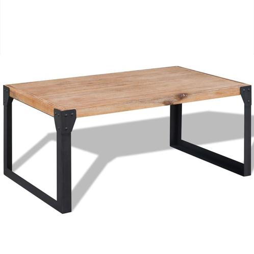 vidaXL Salontafel 100x60x45 cm massief acaciahout, Huis en Inrichting, Tafels | Salontafels, 100 tot 150 cm, Nieuw, Overige houtsoorten