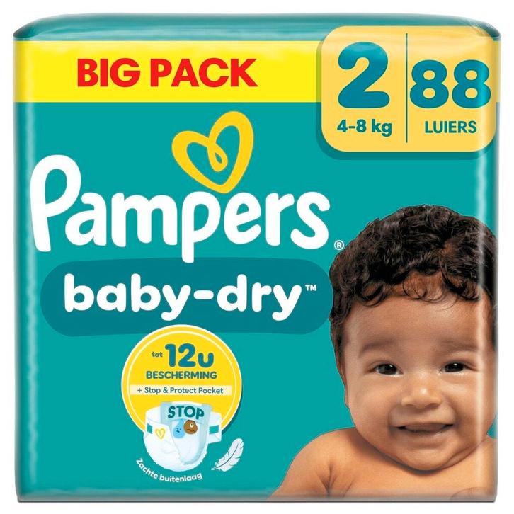 Pampers Baby-Dry Maat 2 Luiers, Kinderen en Baby's, Overige Kinderen en Baby's, Nieuw, Verzenden