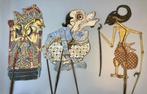 3 Wayang kulit poppen - Indonesië  (Zonder Minimumprijs), Antiek en Kunst