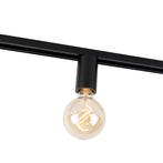 E27 fitting met rail ophanging voor 1-fase rail zwart -, Nieuw, Metaal of Aluminium, Modern