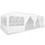 Feesttent met 12 zijwanden, wit, 8x4 m PE (Overige), Verzenden, Nieuw
