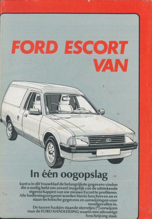 1981 Ford Escort Van Instructieboekje Vouwkaart Nederlands, Auto diversen, Handleidingen en Instructieboekjes, Verzenden